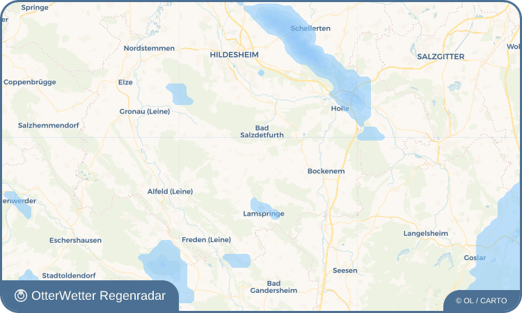 OtterWetter Regenradar-Widget Bodenburg