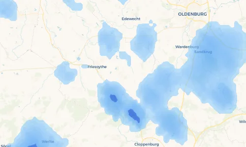 Regenradar Vorschaubild - Aktuelle Niederschläge in Bösel und Umgebung