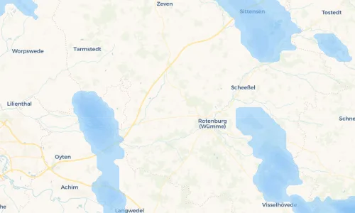Regenradar Vorschaubild - Aktuelle Niederschläge in Bötersen und Umgebung