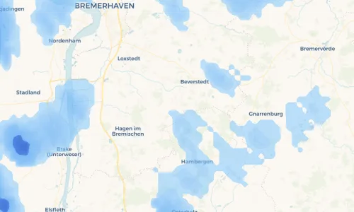 Regenradar Vorschaubild - Aktuelle Niederschläge in Bokel und Umgebung