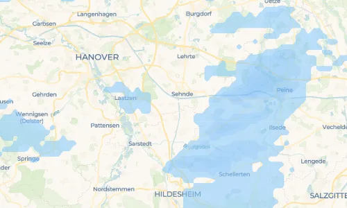 Regenradar Vorschaubild - Aktuelle Niederschläge in Bolzum und Umgebung