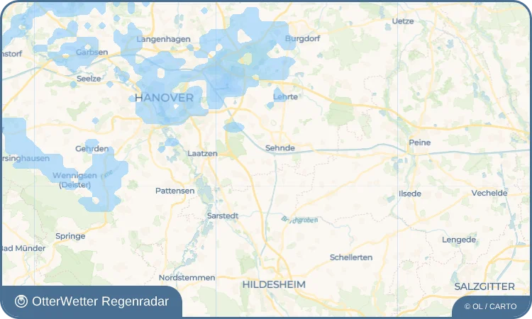Wetter-Widget-Vorschau mit Vorhersagedaten für Bolzum