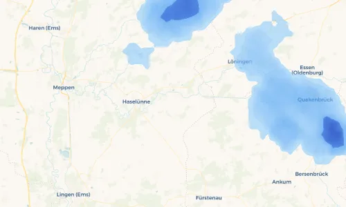 Regenradar Vorschaubild - Aktuelle Niederschläge in Bookhof und Umgebung