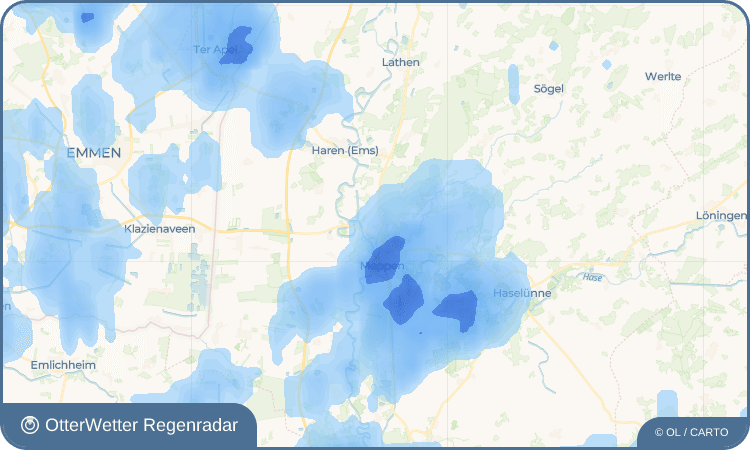 Widget-Vorschau für Borken Wetter-Widget-Vorschau mit Vorhersagedaten für Borken