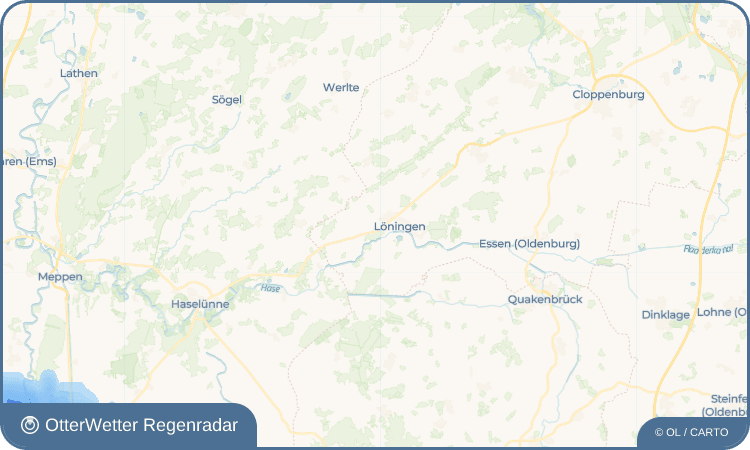 OtterWetter Regenradar-Widget Borkhorn