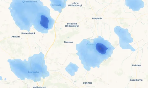Regenradar Vorschaubild - Aktuelle Niederschläge in Borringhausen und Umgebung