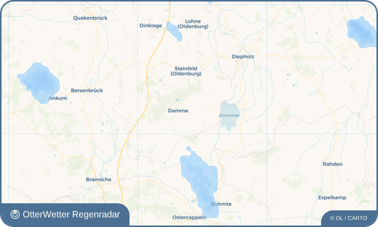 Widget-Vorschau für Borringhausen Wetter-Widget-Vorschau mit Vorhersagedaten für Borringhausen