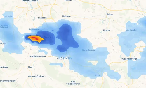 Regenradar Vorschaubild - Aktuelle Niederschläge in Borsum und Umgebung