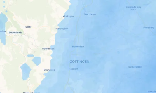 Regenradar Vorschaubild - Aktuelle Niederschläge in Bovenden und Umgebung