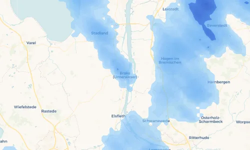 Regenradar Vorschaubild - Aktuelle Niederschläge in Brake (Unterweser) und Umgebung