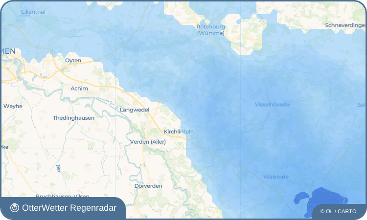 OtterWetter Regenradar-Widget Brammer