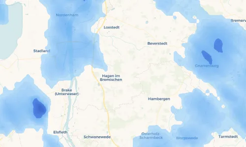 Regenradar Vorschaubild - Aktuelle Niederschläge in Bramstedt und Umgebung