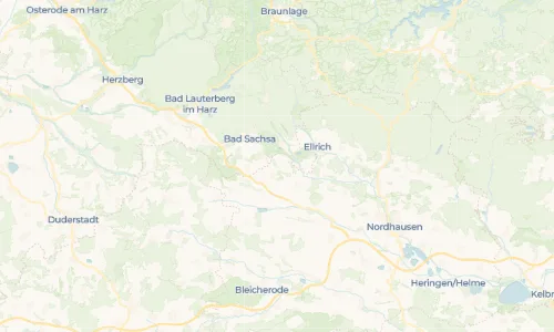 Regenradar Vorschaubild - Aktuelle Niederschläge in Branderode und Umgebung