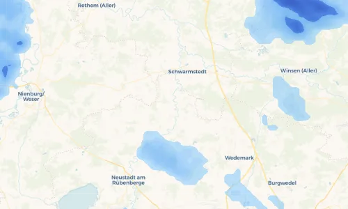 Regenradar Vorschaubild - Aktuelle Niederschläge in Brase und Umgebung