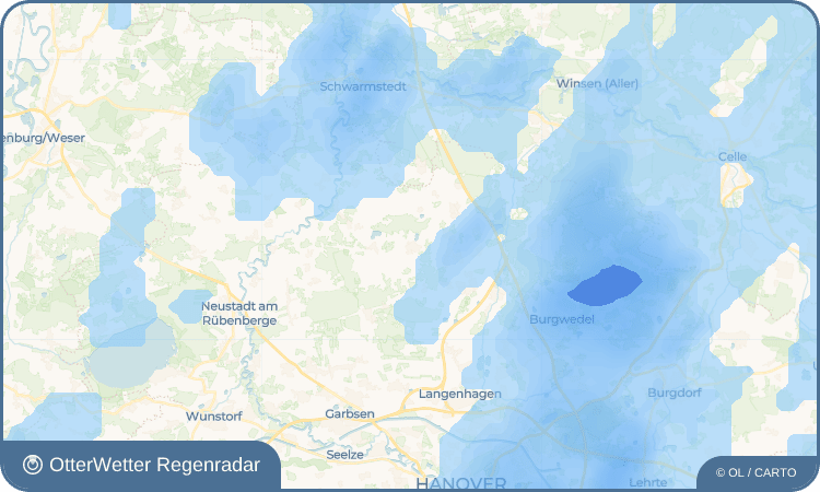 OtterWetter Regenradar-Widget Brelingen