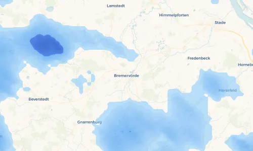 Regenradar Vorschaubild - Aktuelle Niederschläge in Bremervörde und Umgebung