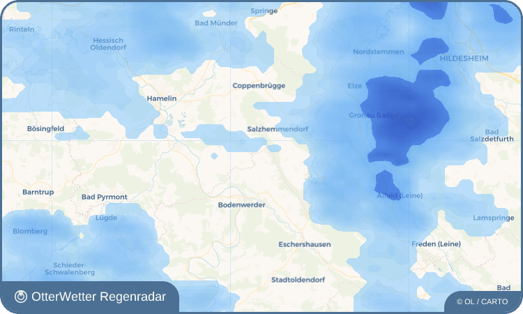 Wetter-Widget-Vorschau mit Vorhersagedaten für Bremke