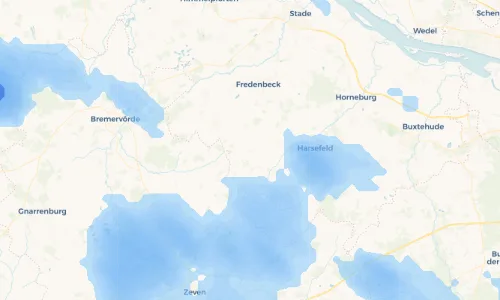 Regenradar Vorschaubild - Aktuelle Niederschläge in Brest und Umgebung