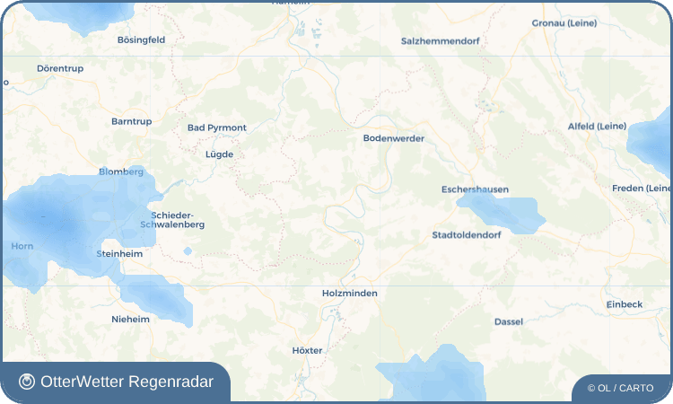 OtterWetter Regenradar-Widget Brevörde