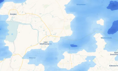 Regenradar Vorschaubild - Aktuelle Niederschläge in Brinkum und Umgebung