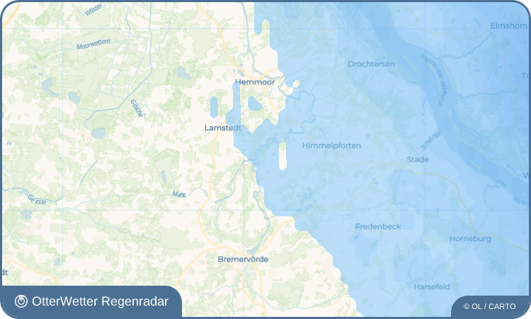 OtterWetter Regenradar-Widget Brobergen