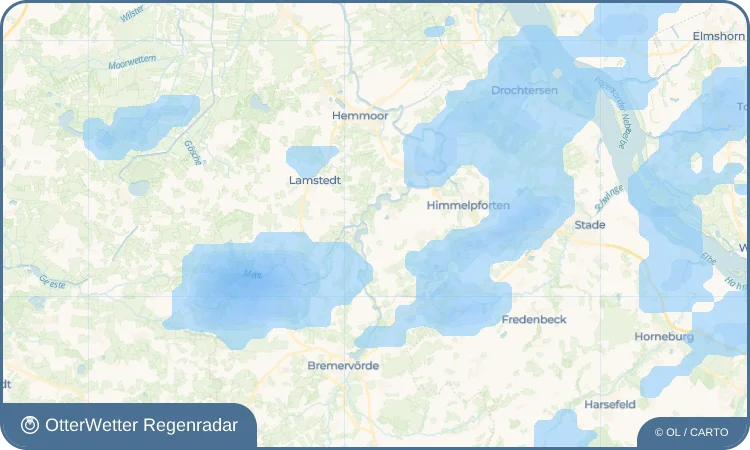 Widget-Vorschau für Brobergen Wetter-Widget-Vorschau mit Vorhersagedaten für Brobergen