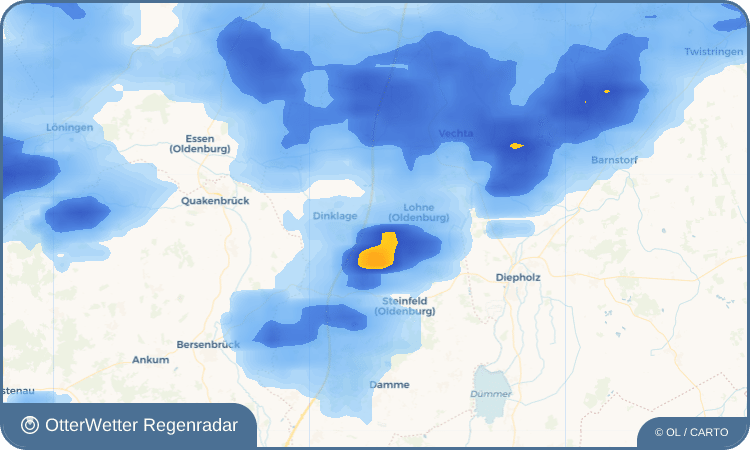 OtterWetter Regenradar-Widget Brockdorf