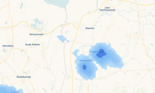 Regenradar Vorschaubild - Aktuelle Niederschläge in Brual und Umgebung