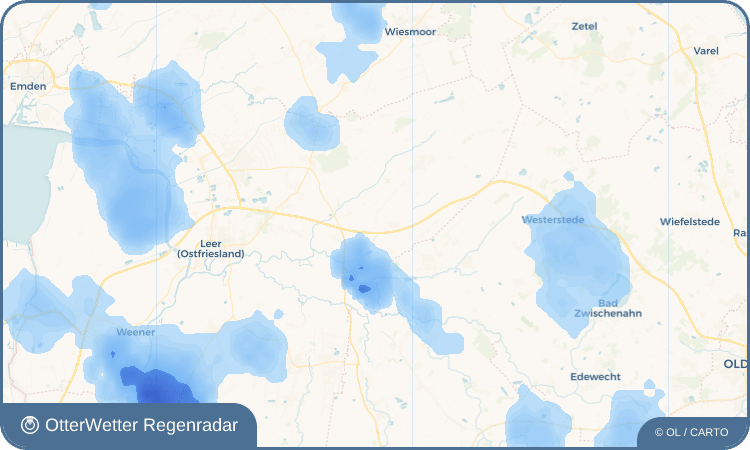 OtterWetter Regenradar-Widget Brückenfehn