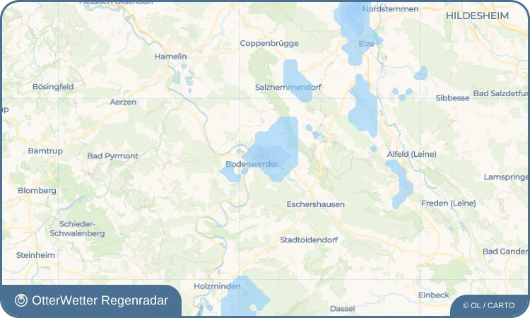 Wetter-Widget-Vorschau mit Vorhersagedaten für Buchhagen