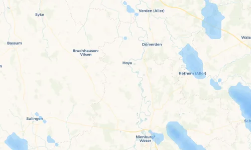 Regenradar Vorschaubild - Aktuelle Niederschläge in Bücken und Umgebung