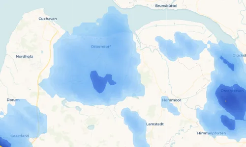 Regenradar Vorschaubild - Aktuelle Niederschläge in Bülkau und Umgebung