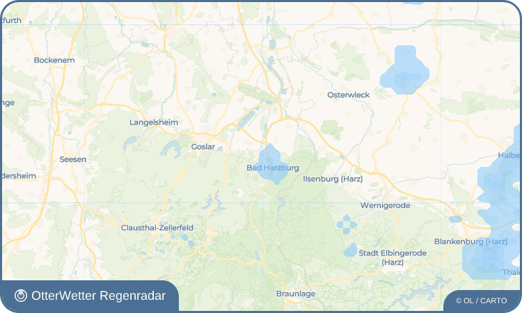 OtterWetter Regenradar-Widget Bündheim