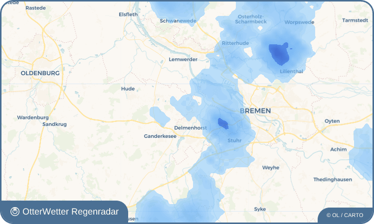 OtterWetter Regenradar-Widget Bungerhof