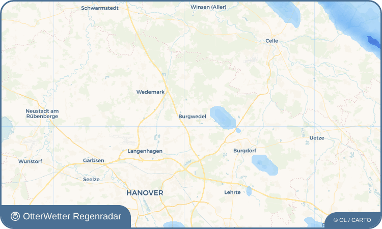 OtterWetter Regenradar-Widget Burgwedel