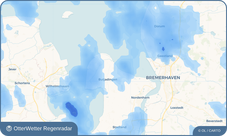 OtterWetter Regenradar-Widget Burhave
