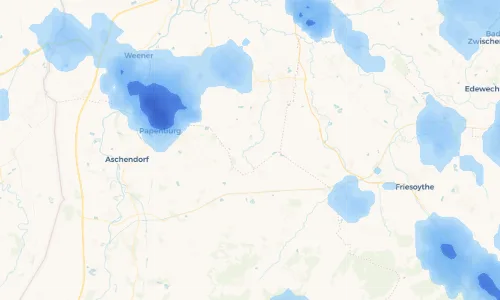 Regenradar Vorschaubild - Aktuelle Niederschläge in Burlage und Umgebung