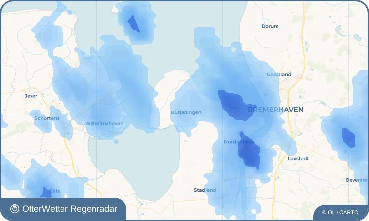 OtterWetter Regenradar-Widget Butjadingen