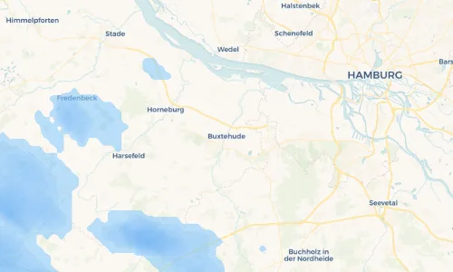 Regenradar Vorschaubild - Aktuelle Niederschläge in Buxtehude und Umgebung