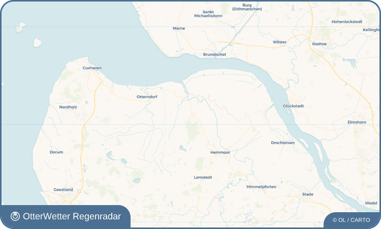 OtterWetter Regenradar-Widget Cadenberge