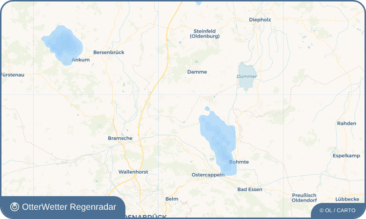 Wetter-Widget-Vorschau mit Vorhersagedaten für Campemoor