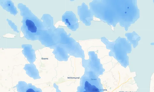 Regenradar Vorschaubild - Aktuelle Niederschläge in Carolinensiel und Umgebung