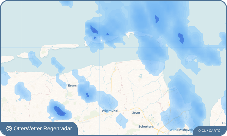 OtterWetter Regenradar-Widget Carolinensiel