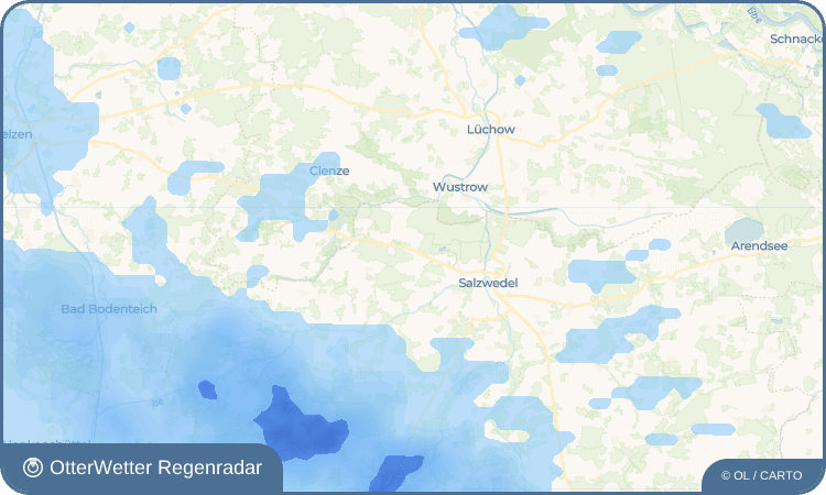 OtterWetter Regenradar-Widget Cheine