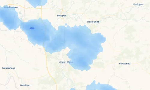 Regenradar Vorschaubild - Aktuelle Niederschläge in Clusorth-Bramhar und Umgebung