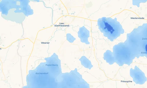 Regenradar Vorschaubild - Aktuelle Niederschläge in Collinghorst und Umgebung