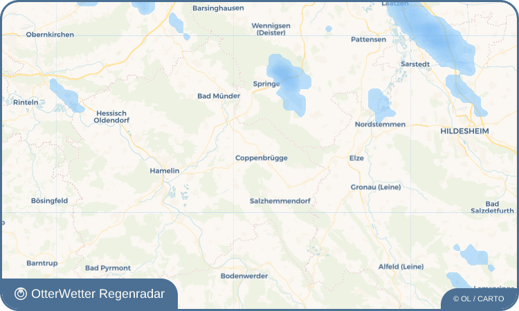 Wetter-Widget-Vorschau mit Vorhersagedaten für Coppenbrügge