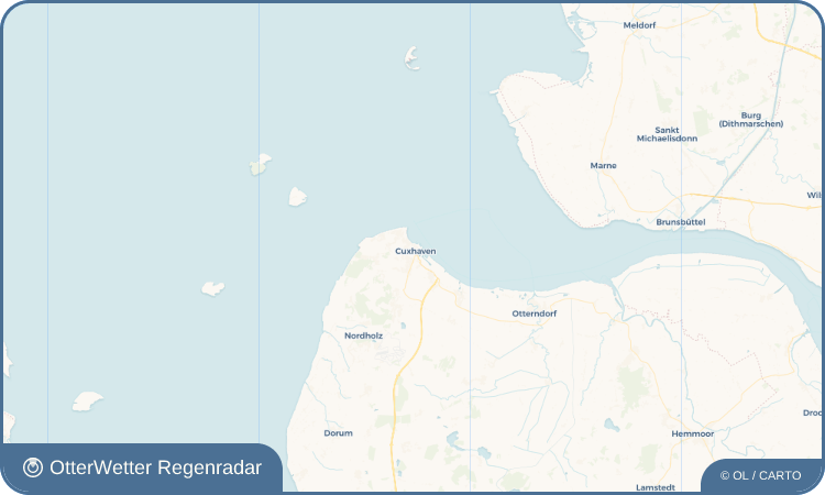 OtterWetter Regenradar-Widget Cuxhaven