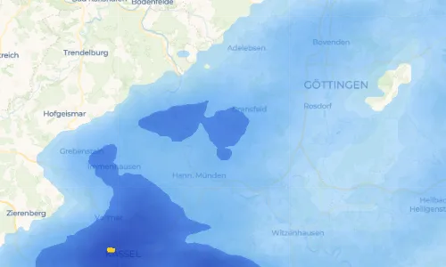 Regenradar Vorschaubild - Aktuelle Niederschläge in Dankelshausen und Umgebung