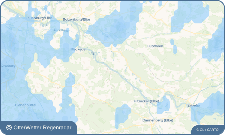 OtterWetter Regenradar-Widget Darchau